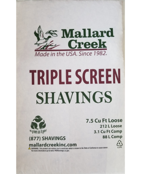 Mallard Creek Triple Screen Shavings