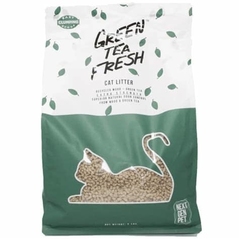 cat litter green tea