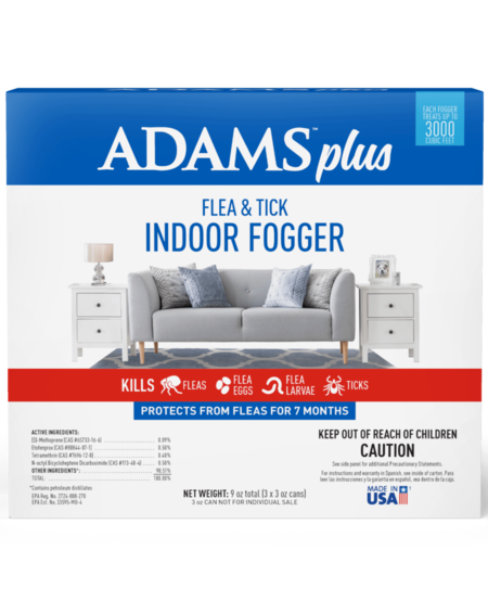 Adams Plus Flea & Tick Indoor Fogger 3oz, 3 Pack