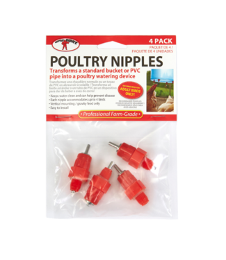 Poultry Waterer Nipples 4 Pack