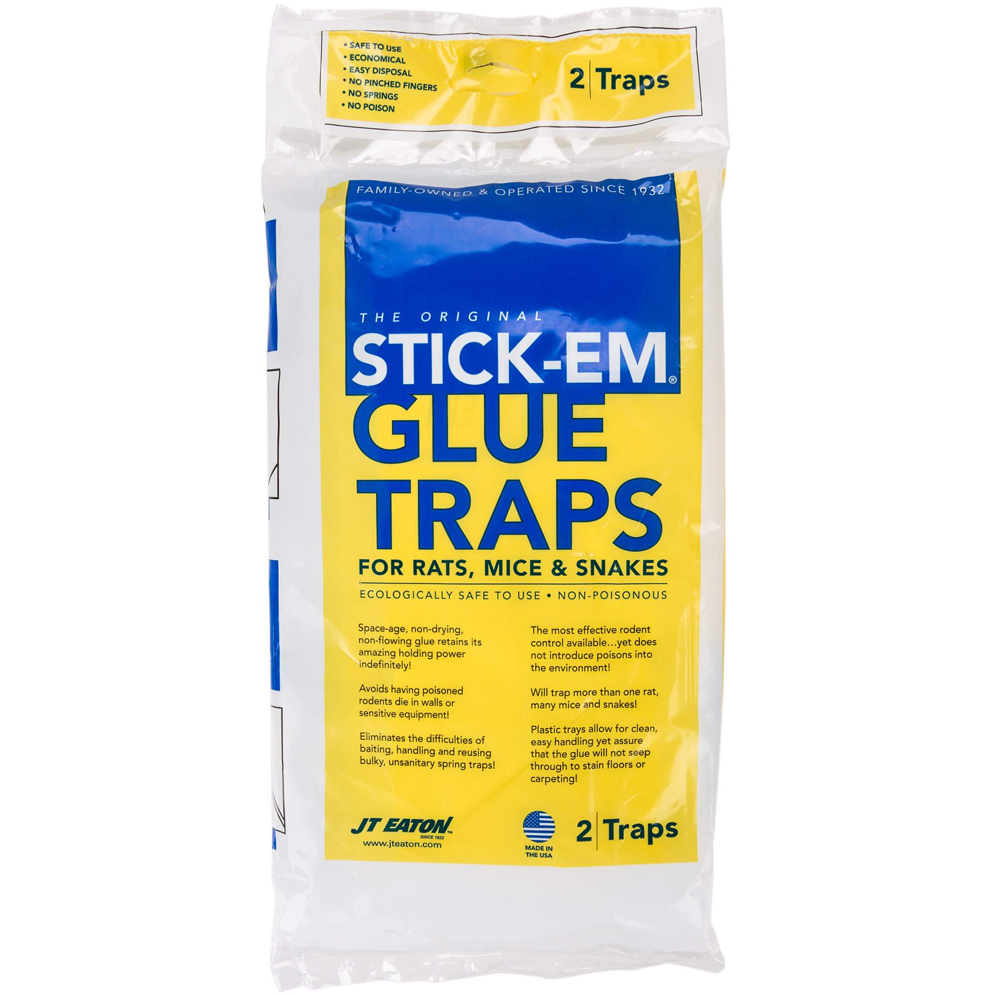 Stick-Em Rat and Mouse Glue Traps - 2 count