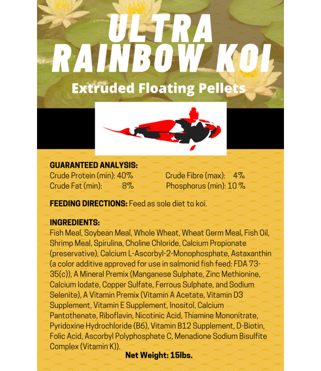 Ultra Rainbow Koi Food