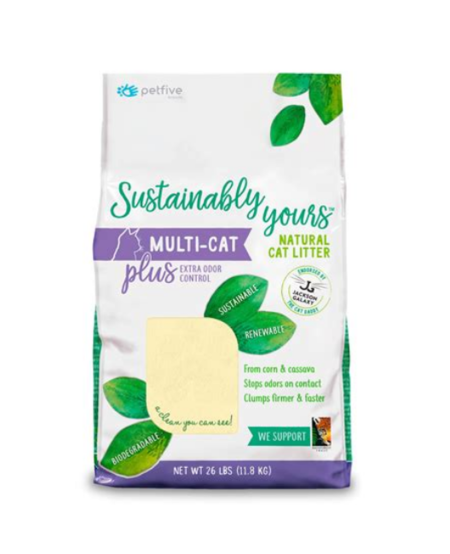 Sustainably Yours Multi-Cat+ Natural Cat Litter
