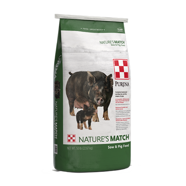 Purina Purina Nature's Match Sow & Pig Complete 50 lbs.