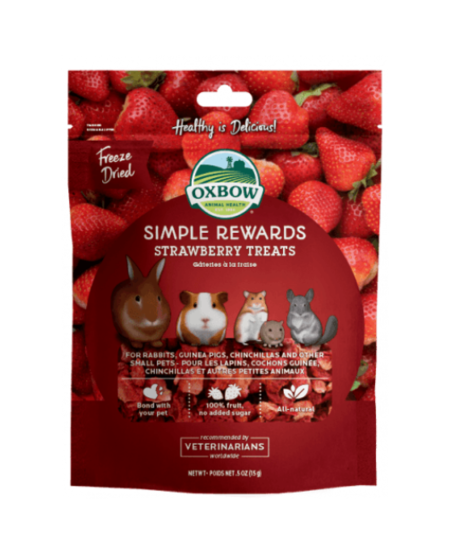 Oxbow Simple Rewards Strawberry Treats 0.5 oz.