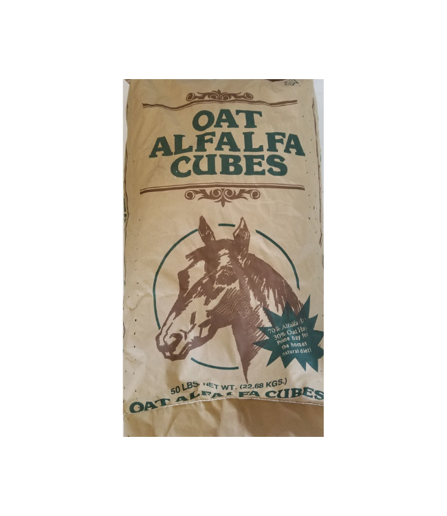 Oat Alfalfa Hay Cube, ASI 50 lbs.