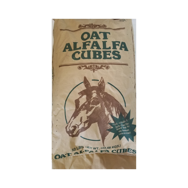 Oat Alfalfa Hay Cube, ASI 50 lbs.