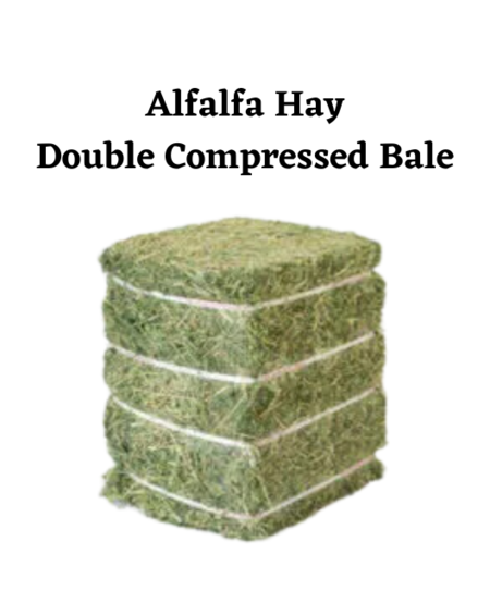 Alfalfa Hay, Double Compressed