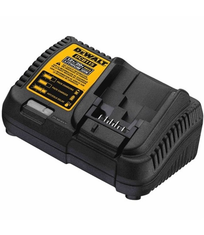 DEWALT Chargeur pour batterie ions lithium 12 V MAX* – 20 V MAX* DCB115