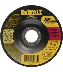 DEWALT Meules XP de 4 po x 0,045 po x 5/8 po DW8857