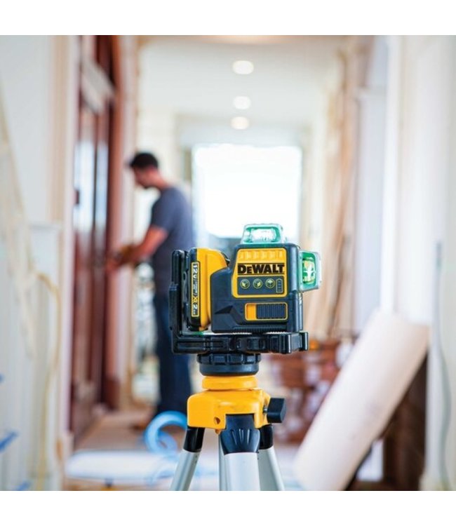 DEWALT Niveau laser à triple faisceau vert linéaire 360 12 V MAX* DW089LG
