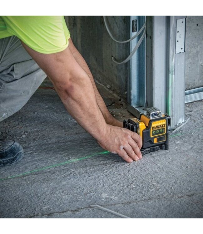 DEWALT Niveau laser à triple faisceau vert linéaire 360 12 V MAX* DW089LG