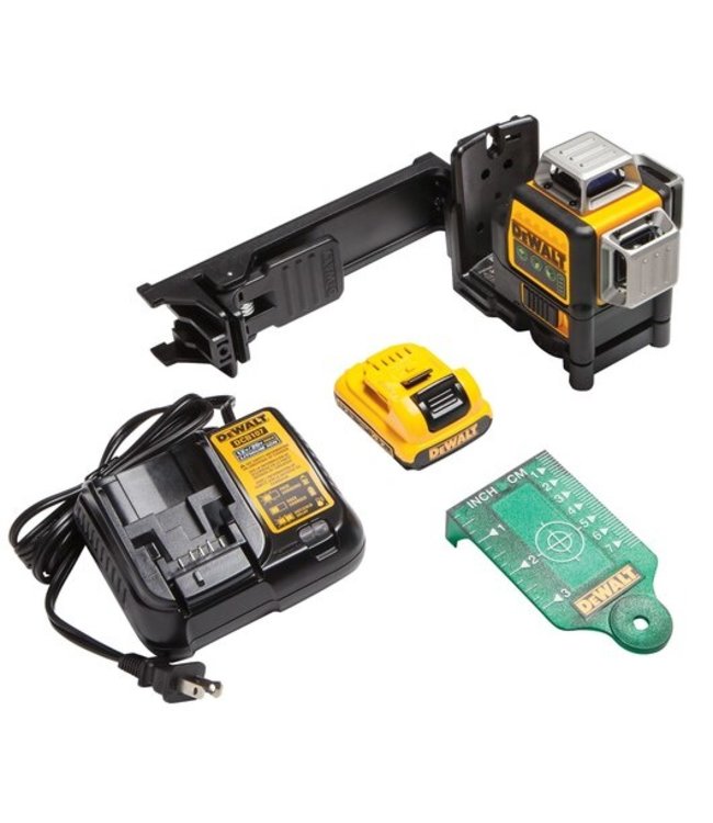 DEWALT Niveau laser à triple faisceau vert linéaire 360 12 V MAX* DW089LG