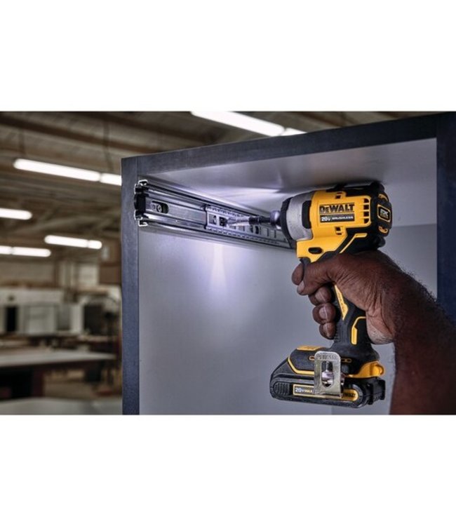 DEWALT Visseuse à percussion compacte sans fil ATOMIC de 1/4 po avec moteur sans balais 20 V MAX* DCF809B
