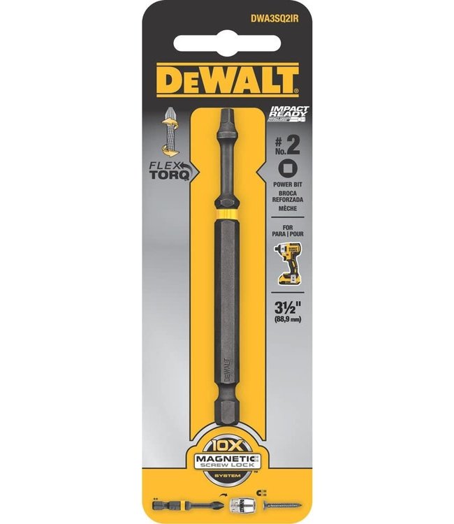 DEWALT Embouts de tournevis FLEXTORQMD 3,5 pouces DWA3SQ2IR