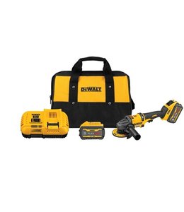DEWALT Ensemble de meuleuse FLEXVOLT® sans fil et sans balai de 4 1/2  à 6 po avec frein antirebond, batterie 60 V MAX DCG418X2