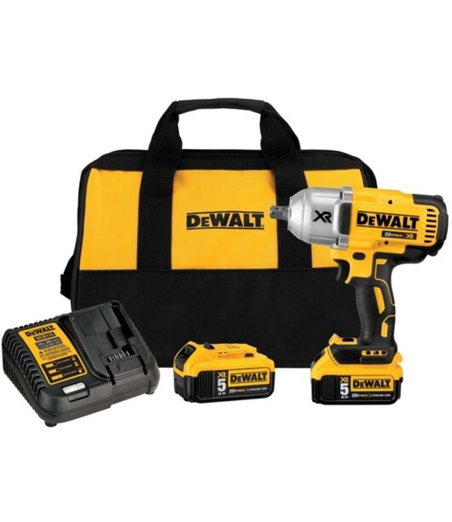 DEWALT Clé à chocs XR(R) de 1/2 po à couple élevé 20 V MAX* Trousse de bille de verrouillage  DCF899P2