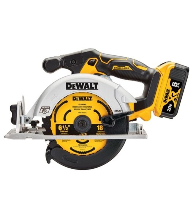 DEWALT Scie circulaire 20 V MAX* - 16,5 cm - Kit sans fil  (DCS565P1)