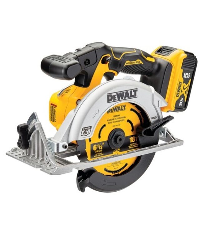 DEWALT Scie circulaire 20 V MAX* - 16,5 cm - Kit sans fil  (DCS565P1)
