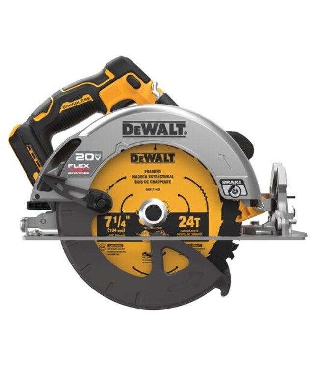 DEWALT Scie circulaire FVA 20V MAX, 7 1/4 PO DCS573B