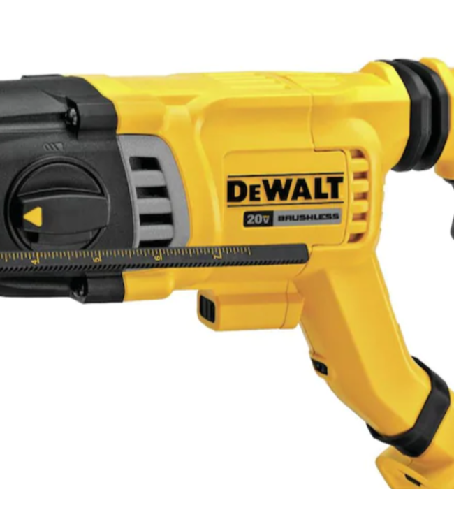 DEWALT Ensemble de marteau perforateur rotatif SDS Plus de 1 1/8 po, sans fil, sans balai, avec poignée en D et batterie 20 V MAX*  DCH263B