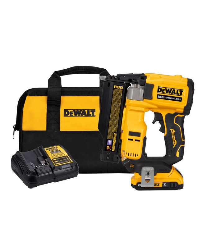 DEWALT Ensemble pour cloueuse à clous sans tête cal. 23 sans balai sans fil ATOMIC COMPACT SERIES™ 20 V MAX* DCN623D1