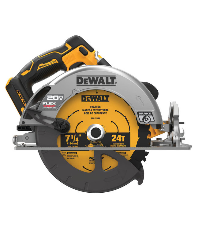 DEWALT Scie circulaire FVA 20V MAX, 7 1/4 PO DCS573B
