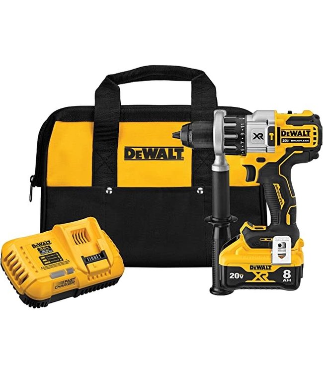 DEWALT Trousse de perceuse-visseuse à percussion XR de 1/2 po avec moteur sans balais 20 V MAX* avec technologie POWER DETECT(MC) DCD998W1