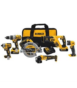 DEWALT Ensemble 6 outils sans balais et sans fil 20 V MAX* XR(MD) DCK695P2