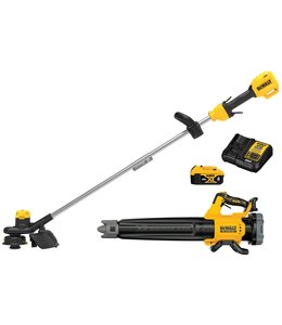 DEWALT Ensemble de taille-bordures et souffleur sans balai et sans fil 20 V MAX* XR DCKO215M1