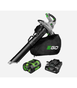 EGO LV5005 EGO Power+ Aspirateur de feuilles 3-en-1 (Batterie G3 6.0Ah + Chargeur 320W)