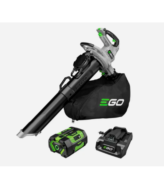 EGO LV5005 EGO Power+ Aspirateur de feuilles 3-en-1 (Batterie G3 6.0Ah + Chargeur 320W)
