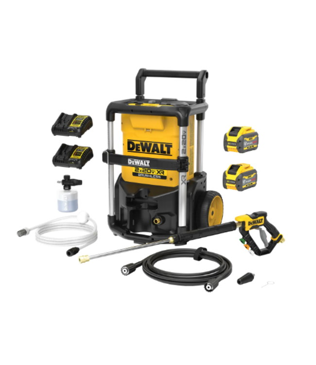 DEWALT DCPW1600Y2 Ensemble de pulvérisateurs à haute pression 2 X 20 V MAX* 1 600 PSI MAX**