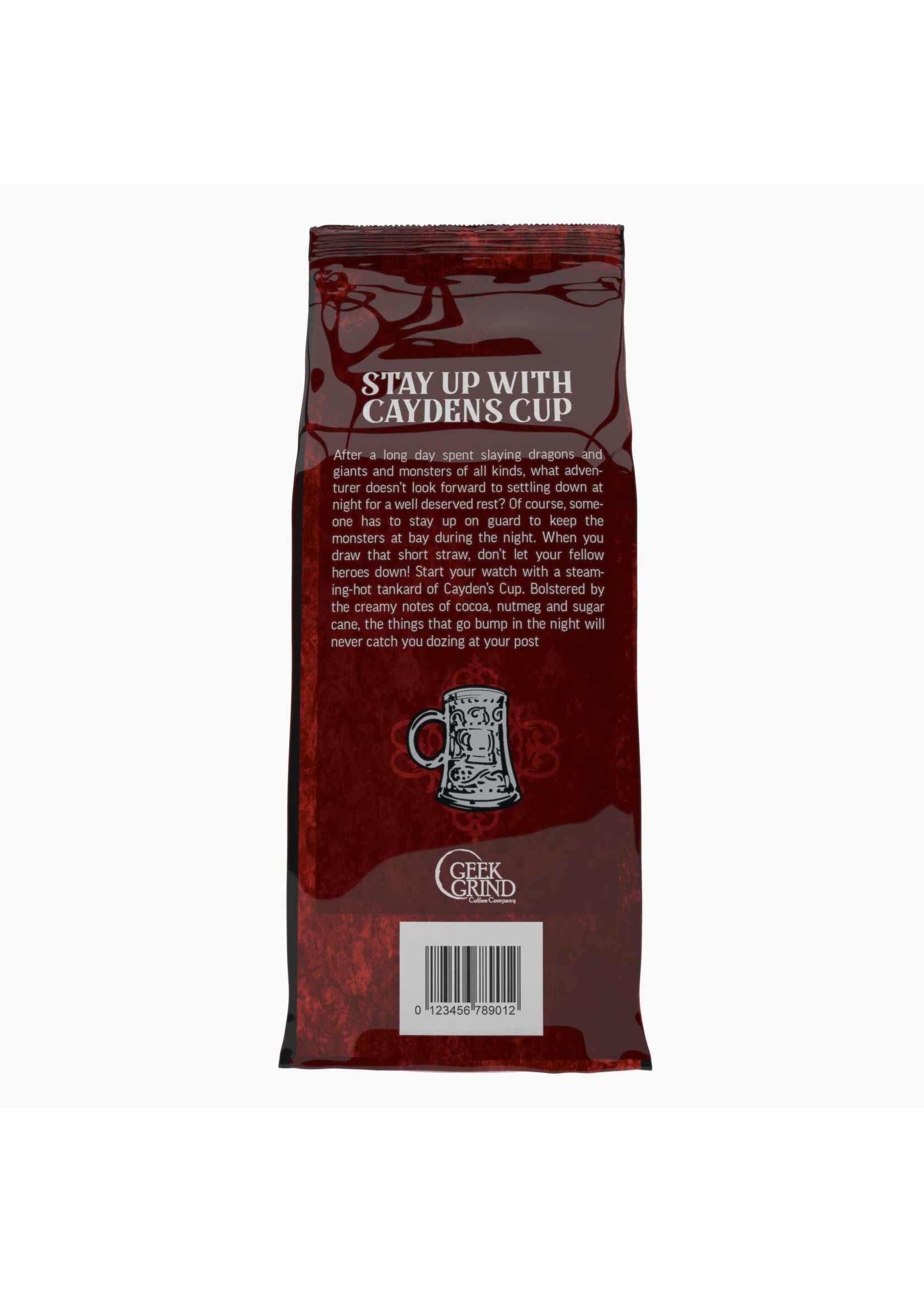 Geek Grind Cayden's Cup Coffee from Pathfinder - Medium-Dark Roast Coffee - 12oz.