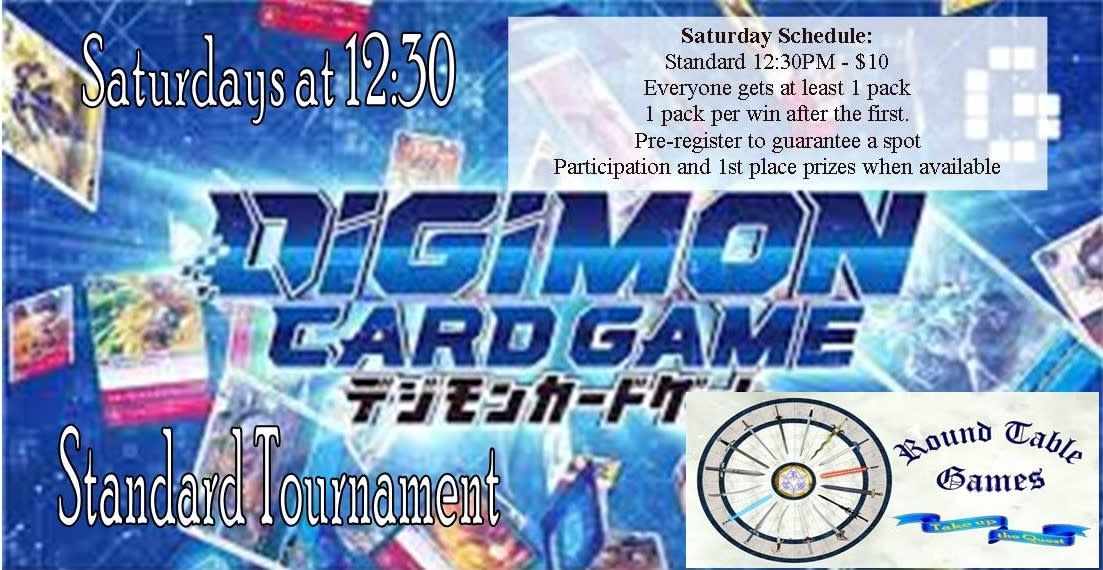Digimon standard tournament - Round Table Games