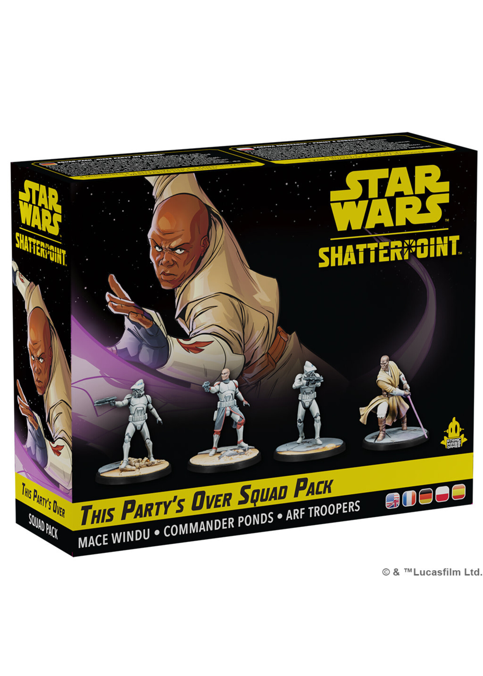 Star Wars Shatterpoint Star Wars: Shatterpoint - This Party's Over: Mace Windu Squad Pack