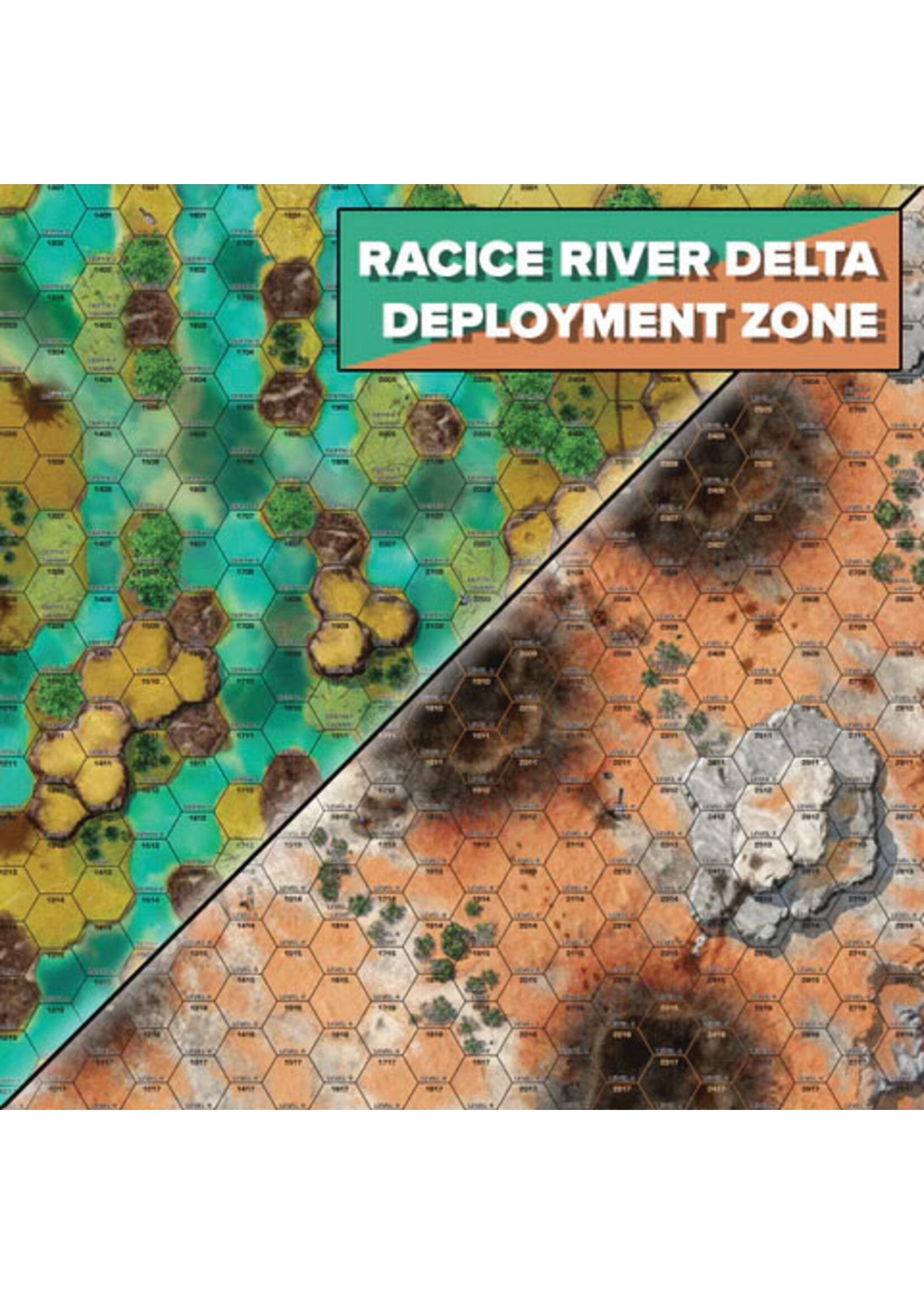 Battletech Battletech: Battle Mat -Tukayyid Racice River Delta / Deployment Zone