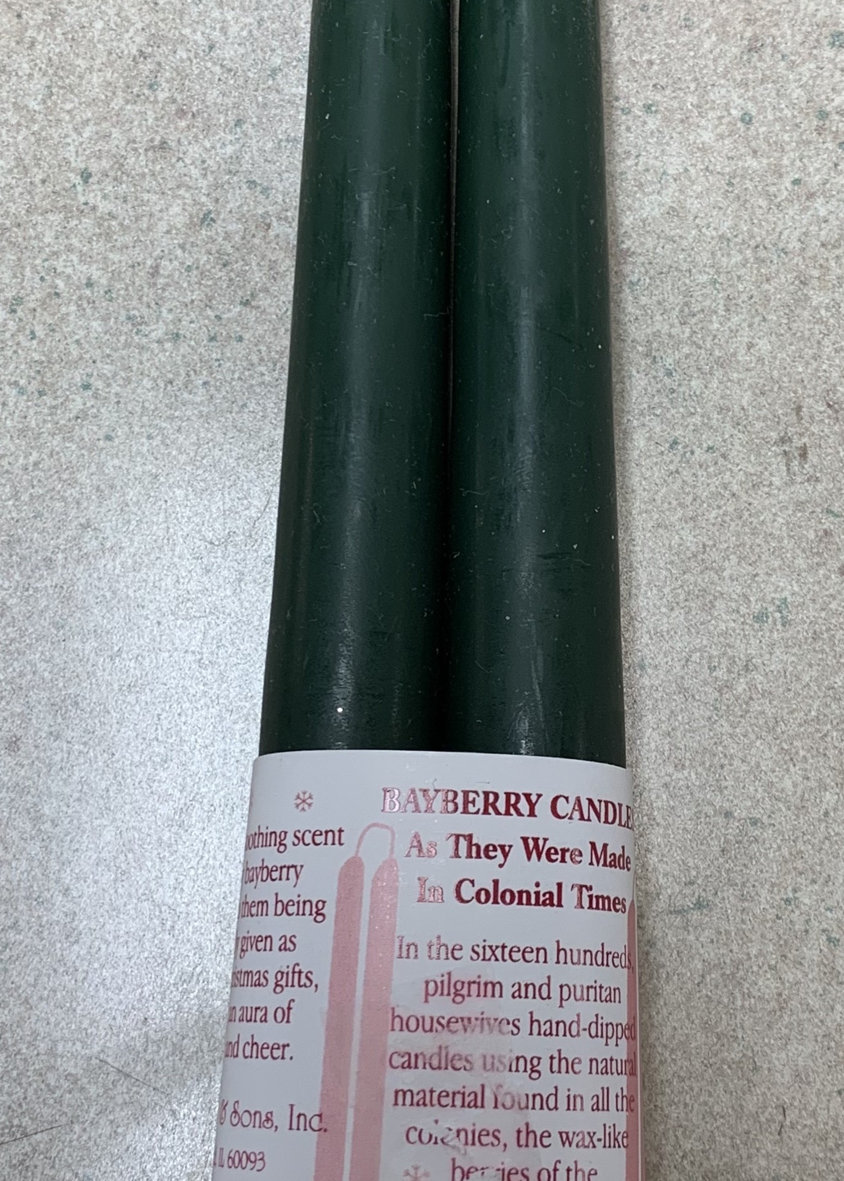 10" BAYBERRY TAPERS-SET OF 2