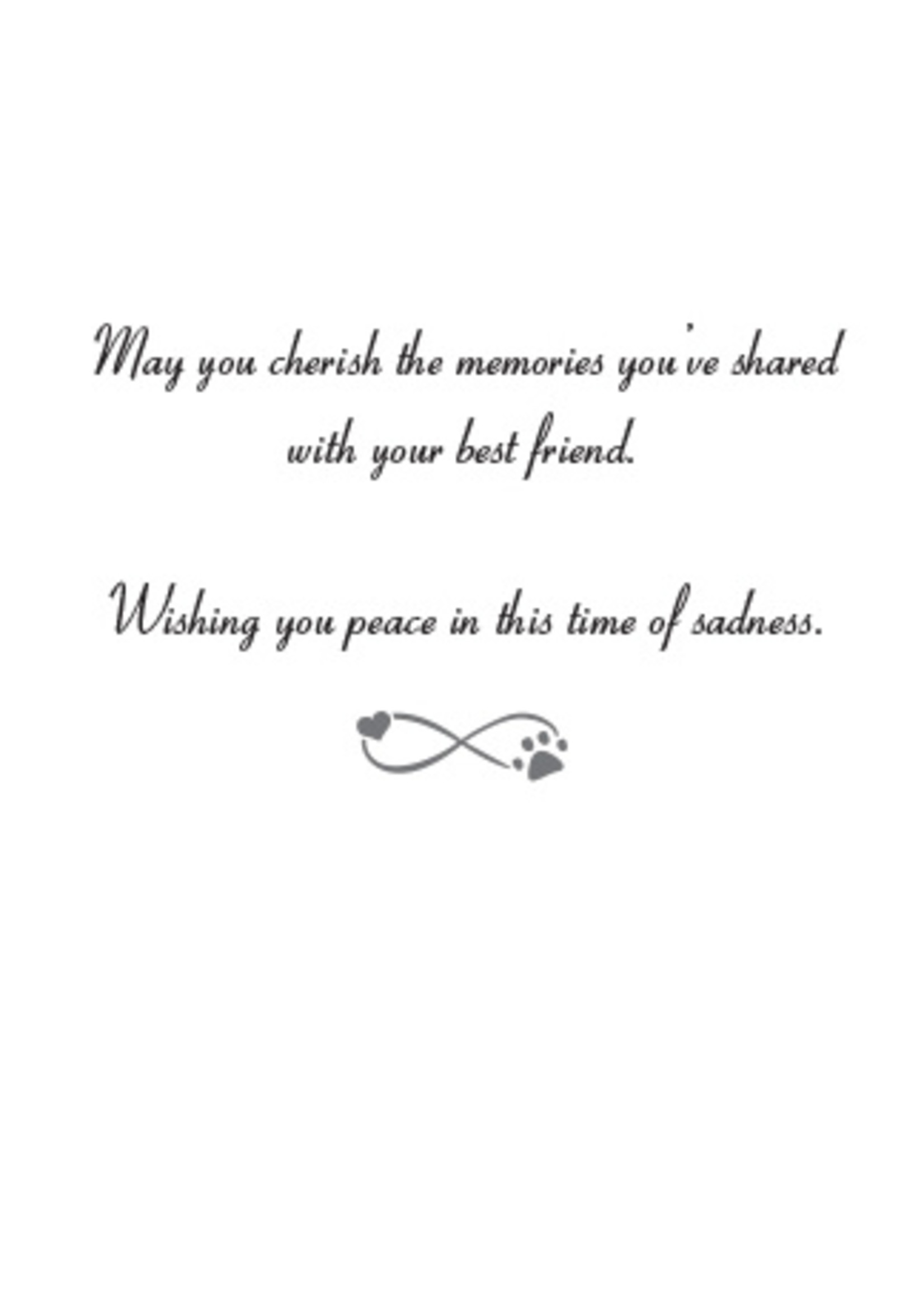 Dog Sympathy Card