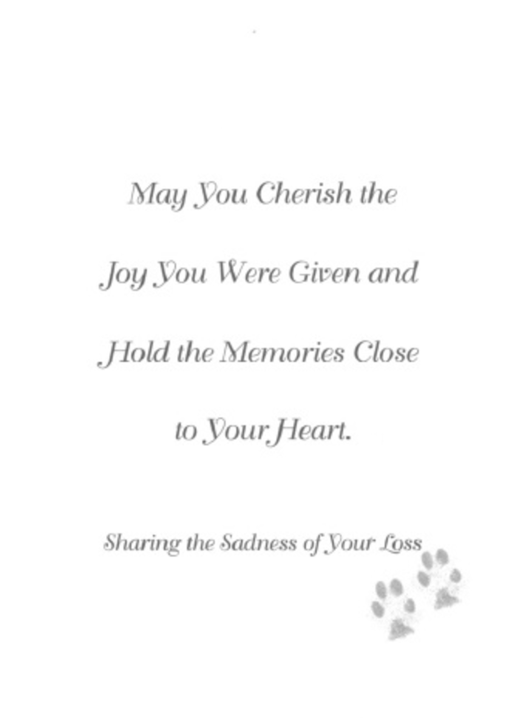 Shelter and Joy Sympathy Greeting Card