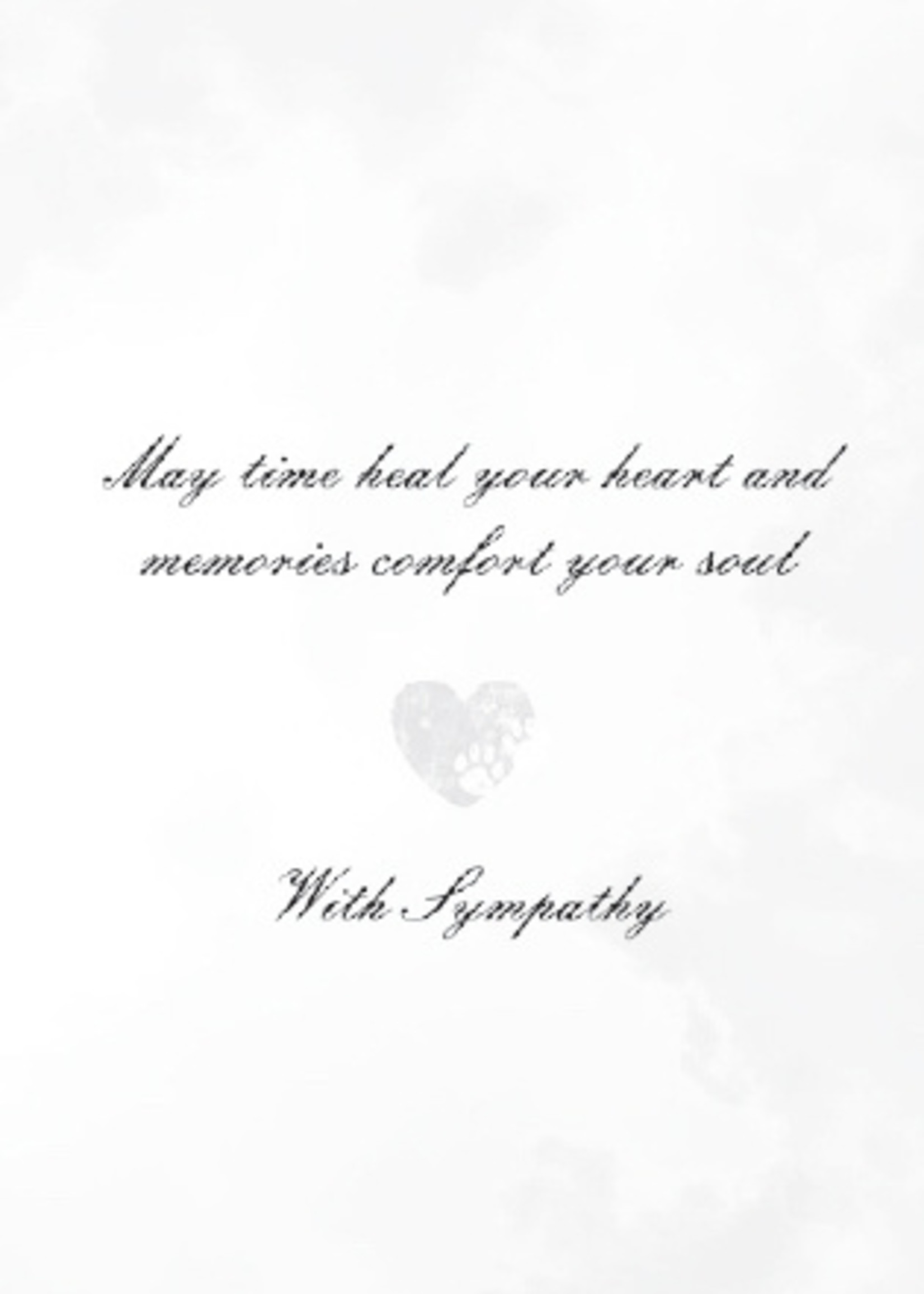 Pawprints In Heaven Greeting Card