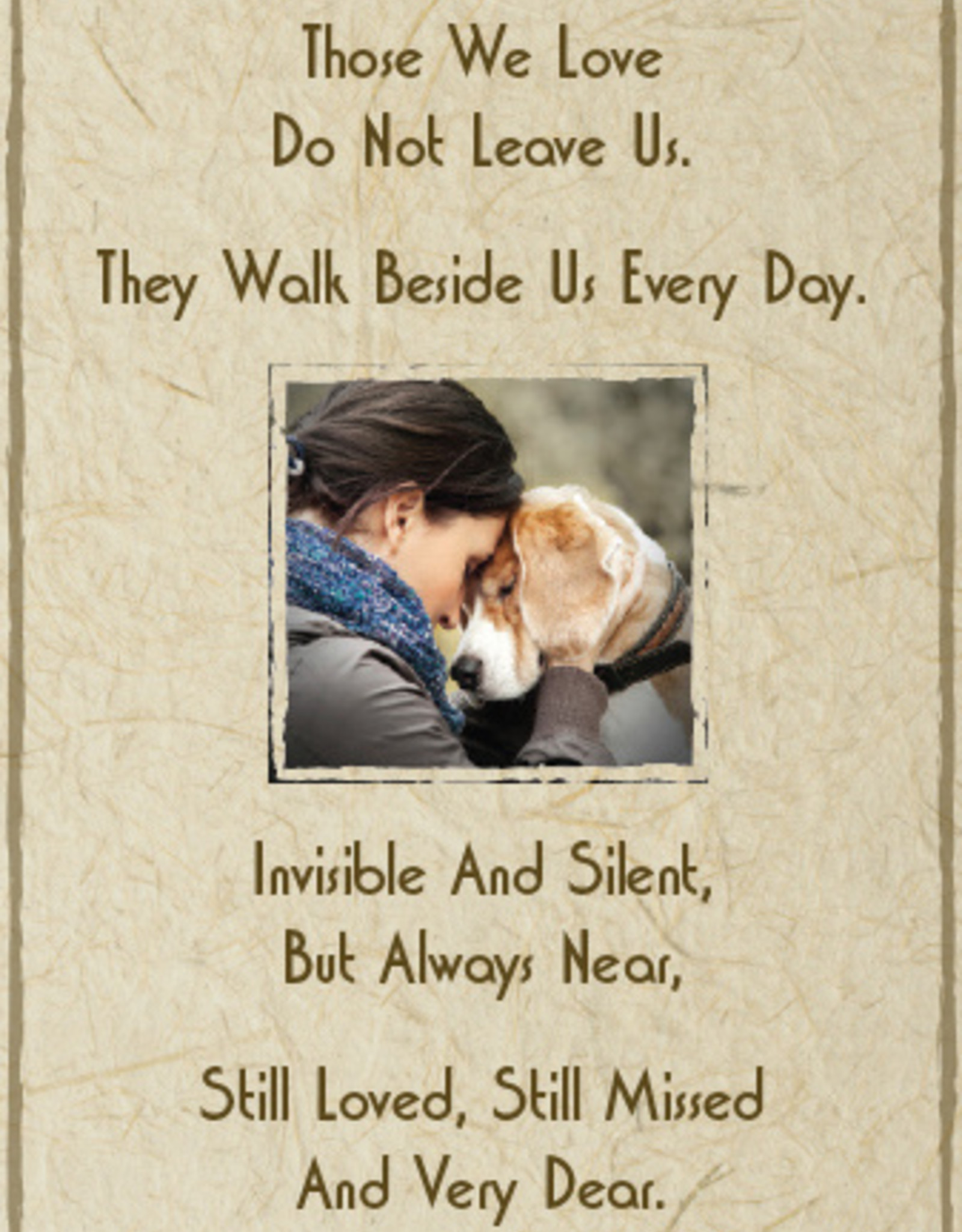 Dog With Sympathy Greeting Card