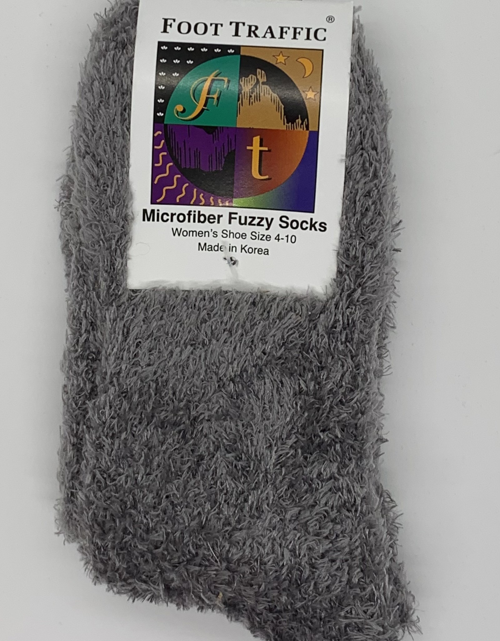 Microfiber Fuzzy Socks-Smoke