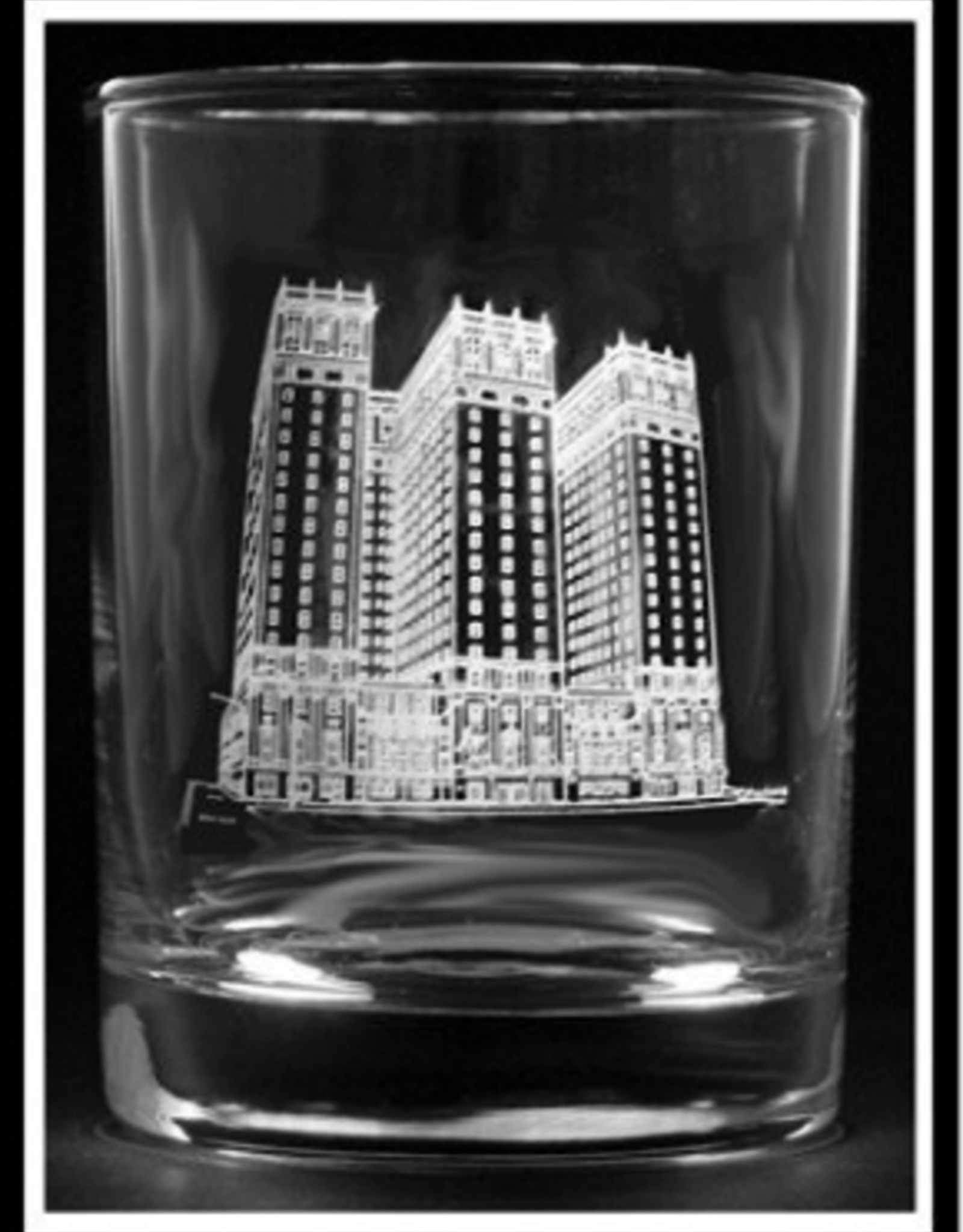 STATLER TOWERS ROCK GLASS