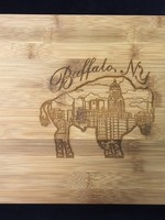 LASER ENGRAVED WOOD BUFFALO CUTTING BOARD