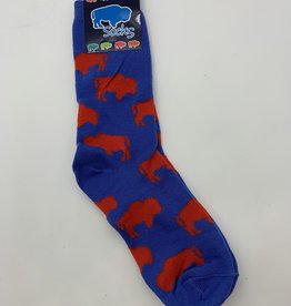 Buffalo Socks-Red and Blue