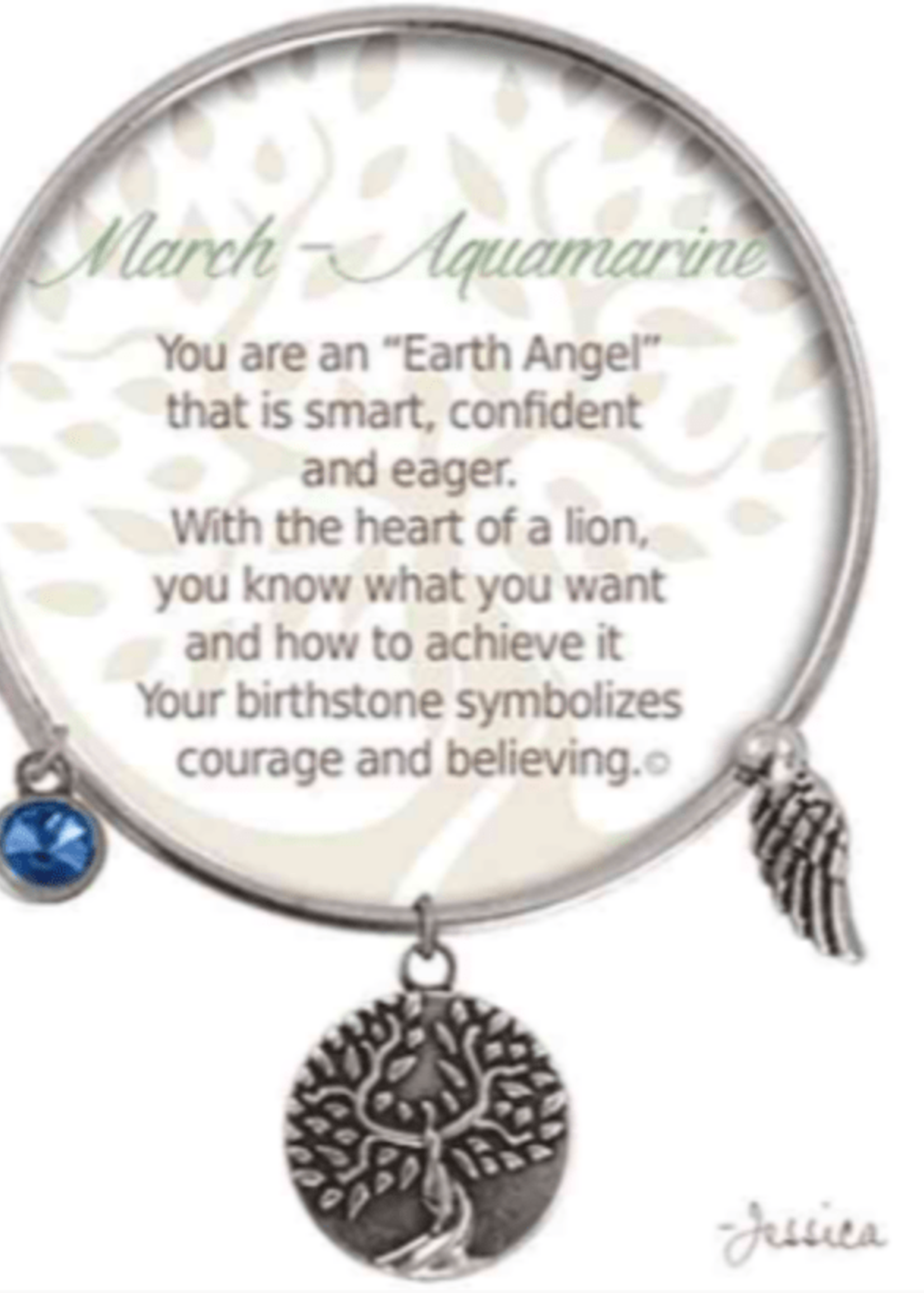 EARTH ANGEL BRACELET - MARCH: AQUAMARINE