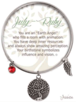 EARTH ANGEL BRACELET - JULY: RUBY