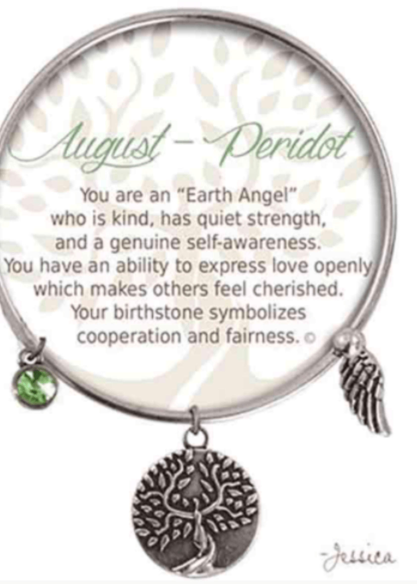 EARTH ANGEL BRACELET - AUGUST: PERIDOT