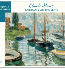 1000 Pc Puzzle-Claude Monet Sailboats on the Seine